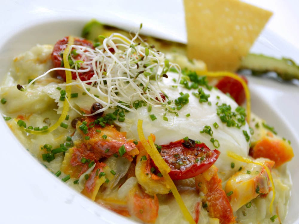 Risoto de Haddock com Ovo Pochê
