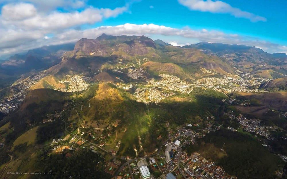 Vista aérea da região
