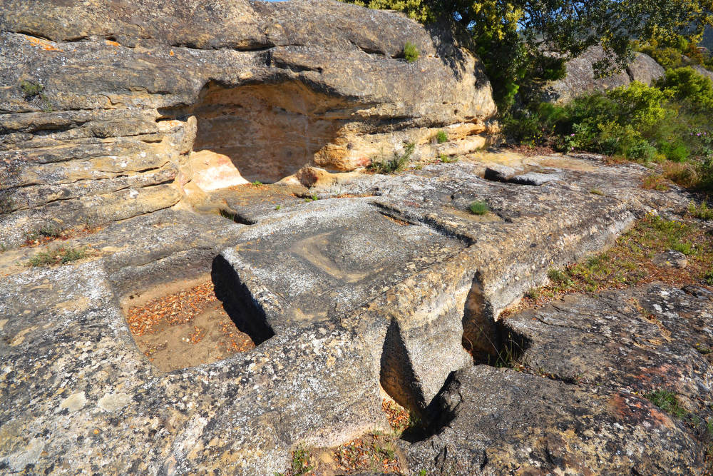 Ruínas indicativas da cultura do vinho na região