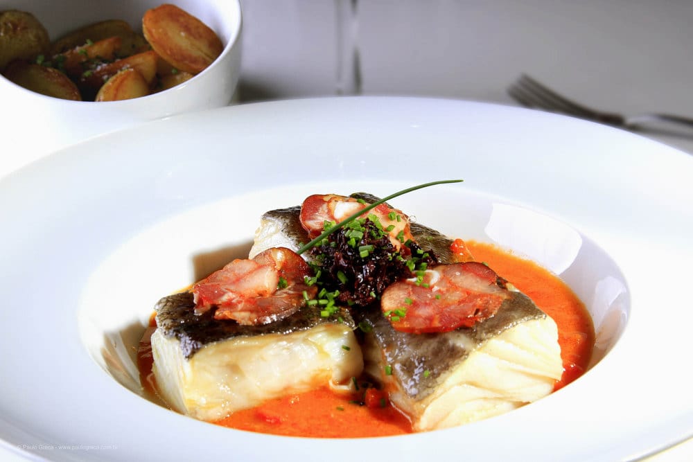 Bacalhau com Pimentos Assados